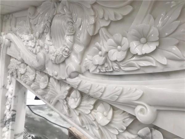 Calacatta marble fireplace for decoration.JPG