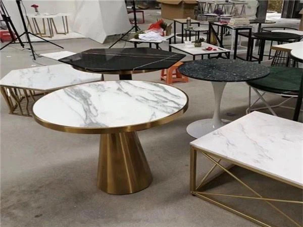 carrara white marble round coffee  table