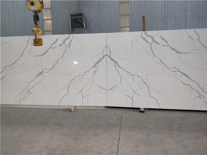 corian quartz calacatta natural polished slab
