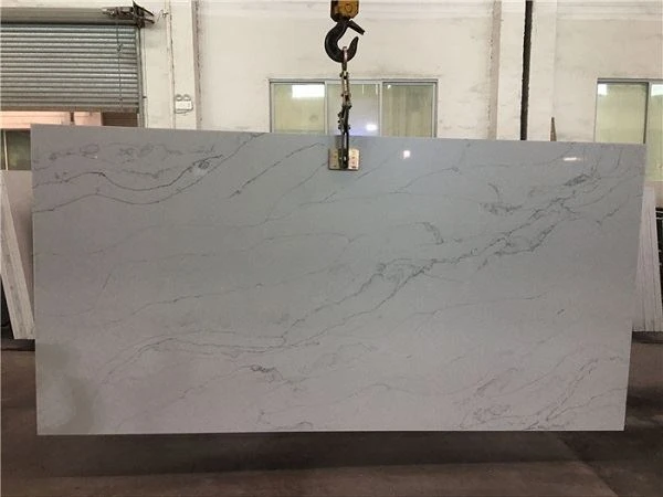 white silk quartz polished