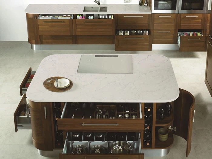 ocean carrara quartz kitchen