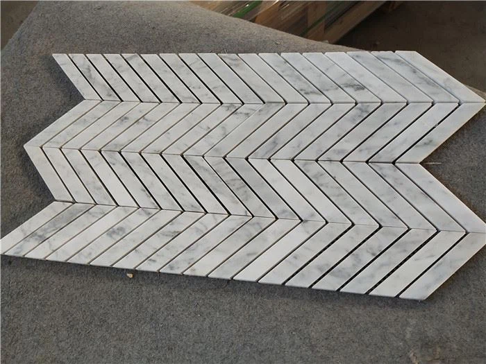 white marble mosaic tiles for bathroom
