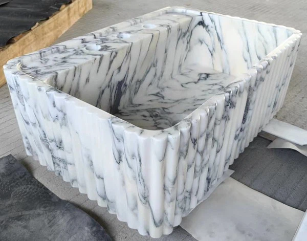 Arabescato luxury marble sink