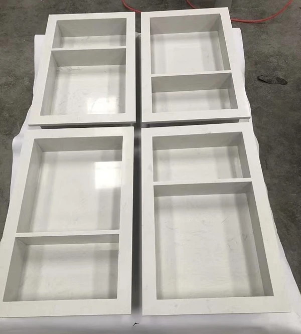 Carrara white Marble Bathroom Niche