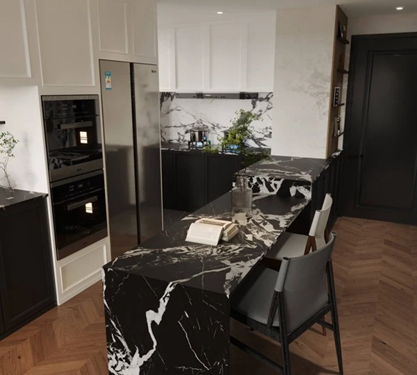 Napoleon Black Sintered Stone Countertops