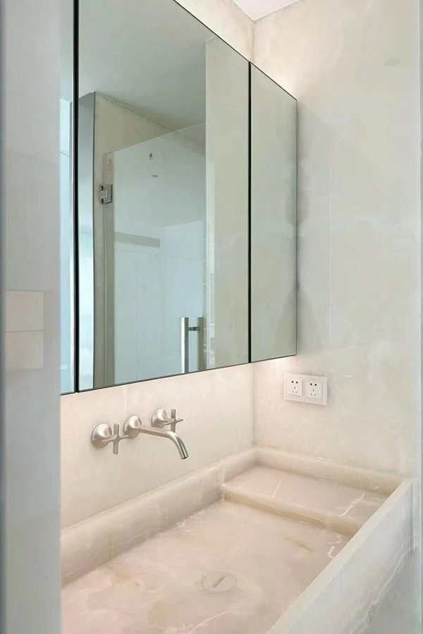 White Onyx Bathroom wash basin